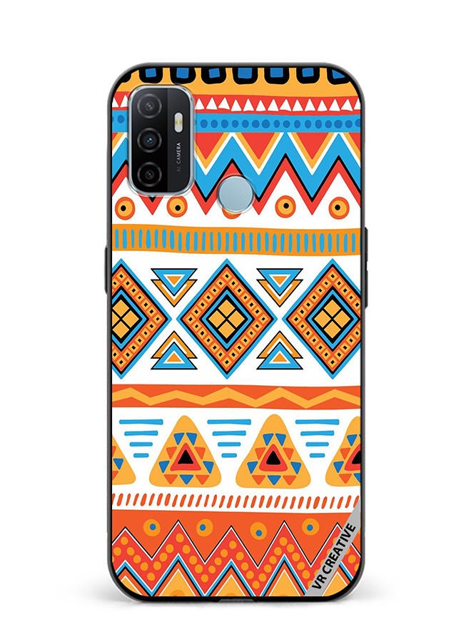 VR CREATIVE Protective Case Cover For Oppo A53 Mandala Design Multicolour - Image 1