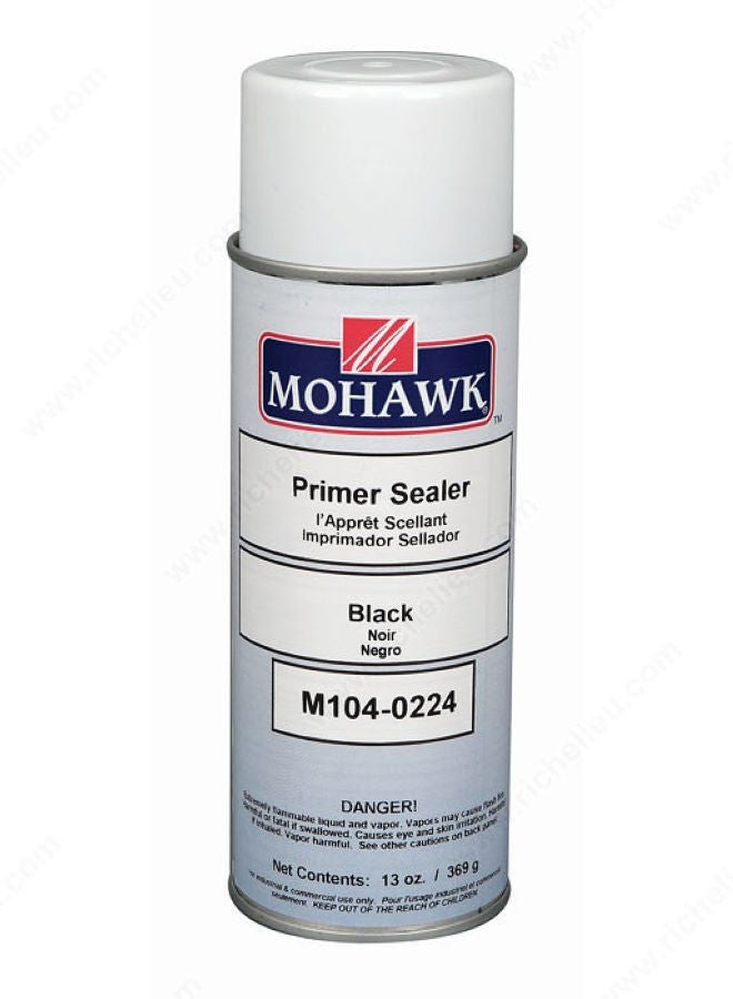 Mohawk Finishing Products Mohawk Primer Sealer Black M104 0224, Premium Lacquer Spray for Wood Fast Drying, Opaque Finish 13oz - Image 1