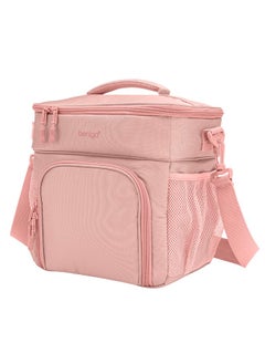 Bentgo Bentgo Prep Deluxe Insulated Multimeal Bag - Lunch Box Bag, Holds 5 Meals, Premium Insulation up to 8 Hrs, Durable, Water-Resistant - Large Capacity For Adult Meal Prep (Blush)  - Image 1