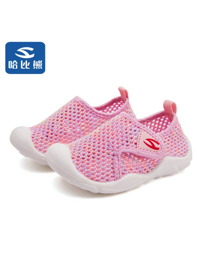 Habib Bear Summer Children's Shoes Baby Soft Sole Indoor Single Mesh Breathable Boys' Sports Shoes Lightweight Soft Sole