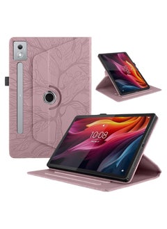 General Case compatible with Lenovo Idea Tab Pro 12.7-inch (2025) TB373FU TB375FC, 360-degree rotating stand PU leather foldable flat panel case Tree of Life patterned case  - Image 1