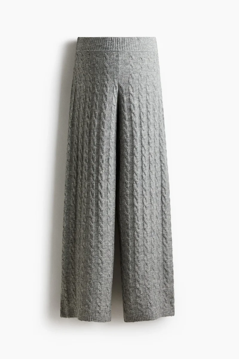 H&M MAMA Cable-knit trousers