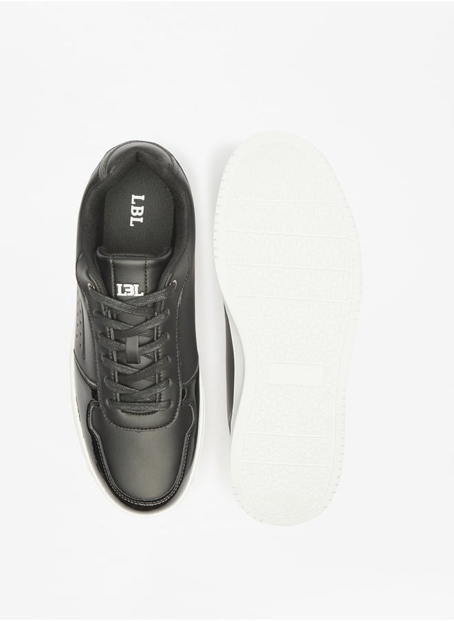 LBL by Shoexpress Men's Textured Casual Shoes Sneakers With Lace-Up Closure  - Image 4
