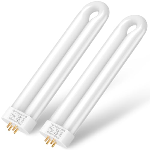 GOOTOP Replacement Bulb for Zap T6 Pro, K15, T9, X3 Bug Zapper Outdoor, 15W, 4-Pin Base, U Shaped Twin Tube Bulb for Outdoor Mosquito Zapper,2 Pack - Image 1