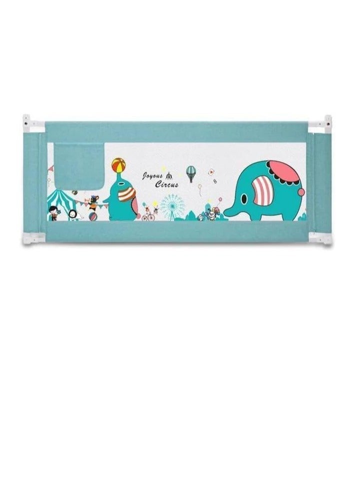حاجز حماية سرير الأطفال لساحة اللعب وقضبان مهد الأطفال من TOYS-EGYPT، جانب فردي - المقاس: 1.5 متر (أزرق)  - Image 2