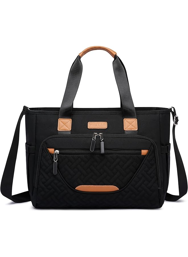erorex Bag Tote Bag Large Tote Diaper Bag With 16 Inch Laptop Compartment For Mom And Dad - Image 1