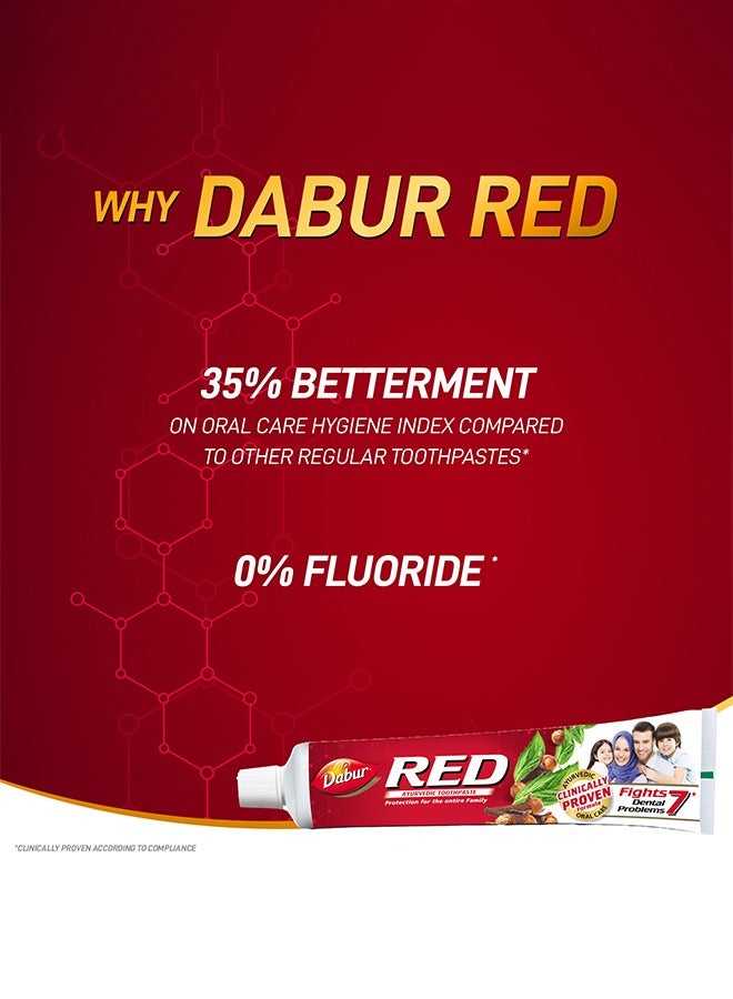 Dabur معجون أسنان أيورفيدا أحمر - Image 4