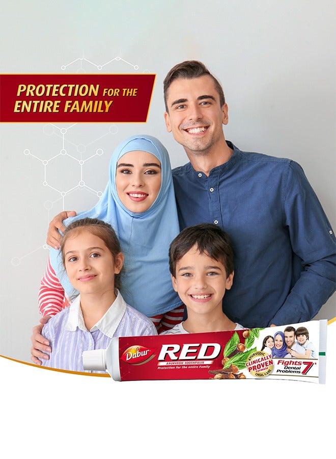 Dabur معجون أسنان أيورفيدا أحمر - Image 5