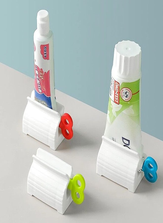 Bahteliv 3 pcs Toothpaste Squeezer with Rolling Toothpaste Holder, rotatable Squeeze Toothpaste Dispenser for Bathroom (2.75, Mix Colors) - Image 1