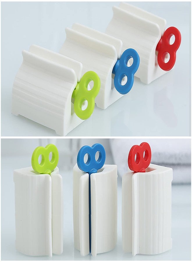 Bahteliv 3 pcs Toothpaste Squeezer with Rolling Toothpaste Holder, rotatable Squeeze Toothpaste Dispenser for Bathroom (2.75, Mix Colors) - Image 5