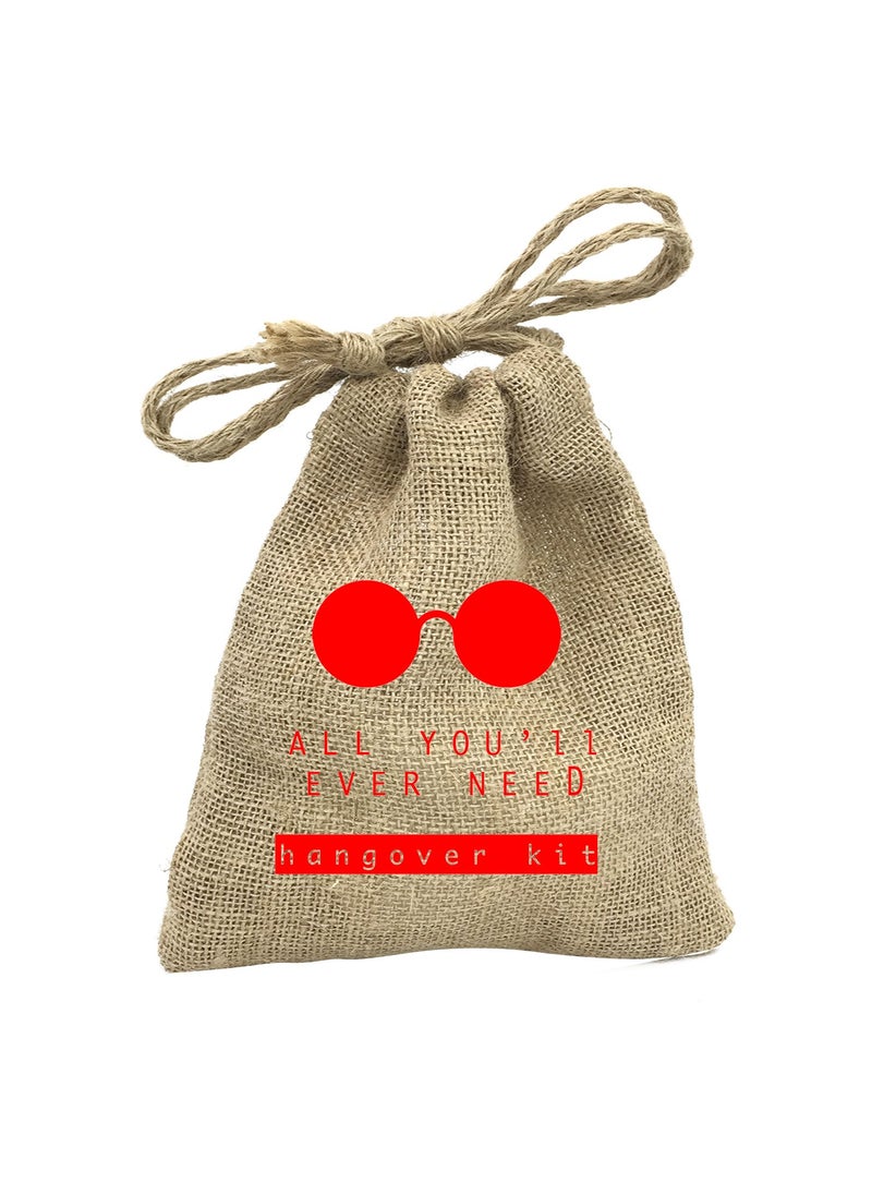 Funcart Funcart All You'll Ever Need Hangover Kit/Pouch (Set of 5) for Wedding/Party/Bachelor/Bachelorette/Special Occasion/Special Needs 