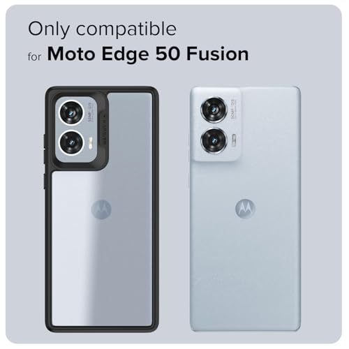 KAPAVER GPS Edition Back Cover Case Compatible for Motorola Edge 50 Fusion/Motorola G85 5G / Motorola G96 5G (PC + TPU) (Black) - Image 2