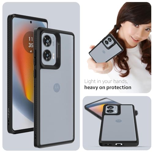 KAPAVER GPS Edition Back Cover Case Compatible for Motorola Edge 50 Fusion/Motorola G85 5G / Motorola G96 5G (PC + TPU) (Black) - Image 3