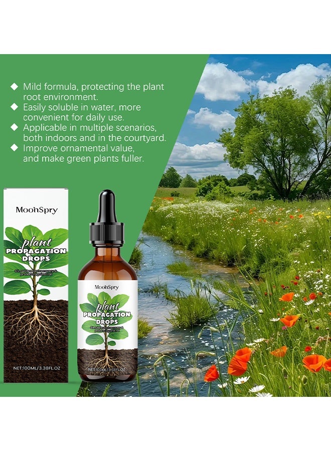 MOONSPRY Plant Propagation Drops, Hydroponic Liquid Plant Food, Plant Resurrection & Growth Enhancer, Plant Growth Supplement, Nutrient Solution For Aerogarden u0026 Indoor Hydroponics, Liquid Fertilizer For Herbs, Vegetables u0026 Plant Growth, 100ml - Image 4