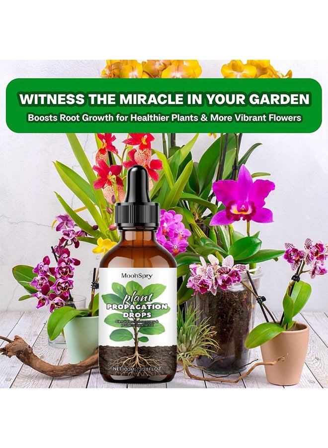 MOONSPRY Plant Propagation Drops, Hydroponic Liquid Plant Food, Plant Resurrection & Growth Enhancer, Plant Growth Supplement, Nutrient Solution For Aerogarden u0026 Indoor Hydroponics, Liquid Fertilizer For Herbs, Vegetables u0026 Plant Growth, 100ml - Image 2