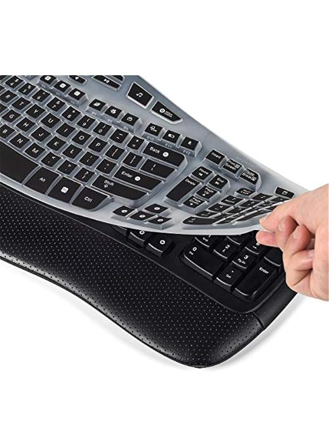 Silicone Keyboard Protector Skin for Logitech K350 MK550 MK570 Wireless Wave Keyboard - Accessories - Image 5