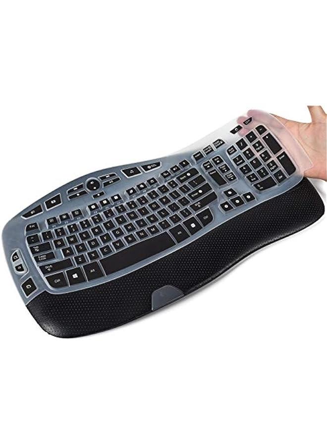 Silicone Keyboard Protector Skin for Logitech K350 MK550 MK570 Wireless Wave Keyboard - Accessories - Image 1