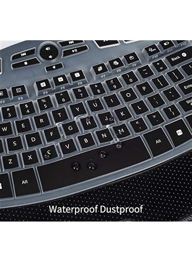 Silicone Keyboard Protector Skin for Logitech K350 MK550 MK570 Wireless Wave Keyboard - Accessories - Image 4