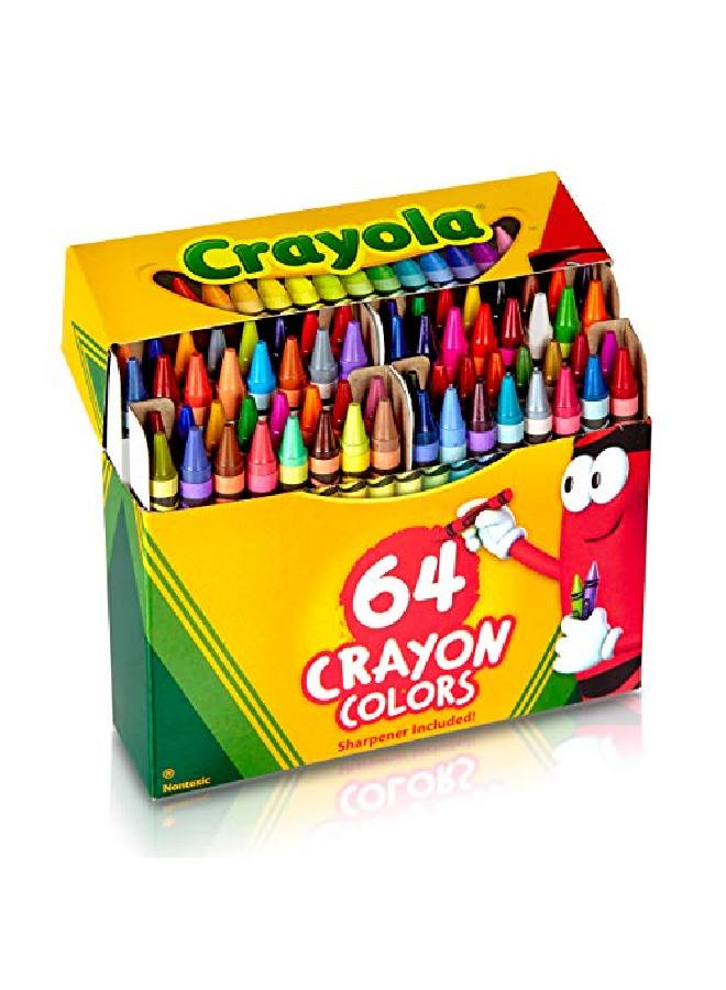Crayola Crayons Crayon Box With Sharpener 64 Ct - Image 3