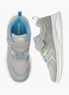 Dash Panelled Sneakers with Hook and Loop Closure  - Image 2