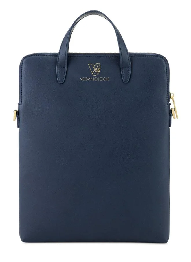 Veganologie Jupiter Laptop Bag 16" in Blue Made From 16 Recycled Bottles