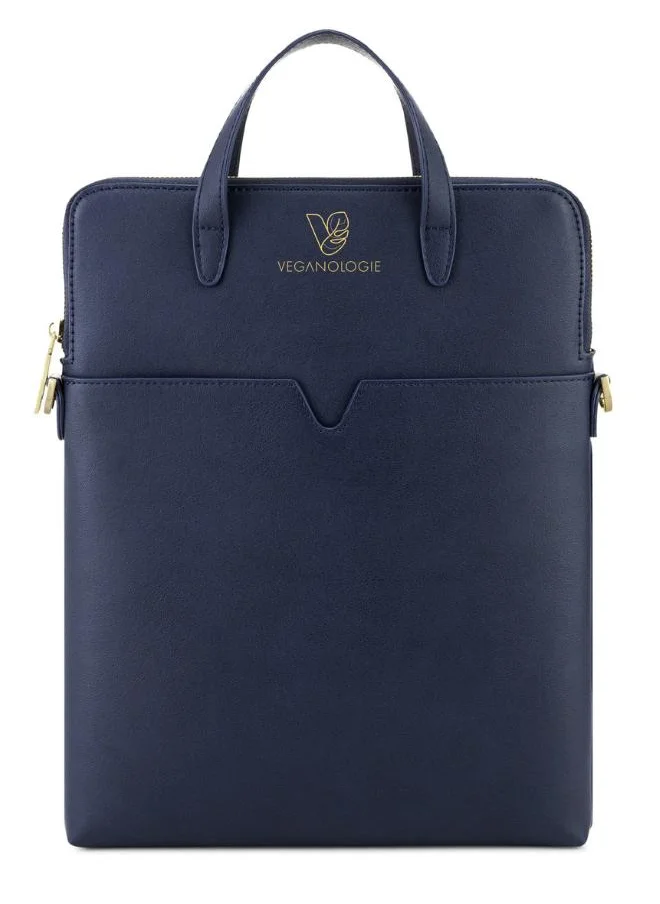 Veganologie Jupiter Laptop Bag 16" in Blue Made From 16 Recycled Bottles