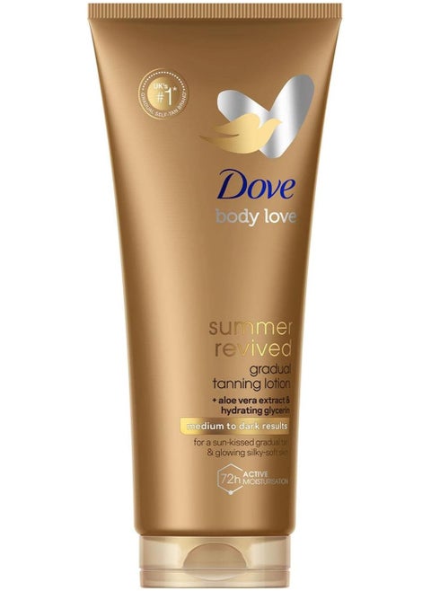Dove DermaSpa Summer Revived Medium to Dark Self Tanning Body Lotion 200 ml