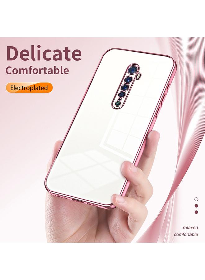 S-TOP Case For OPPO Reno2 Transparent Plating Fine Hole Phone Case - Image 5