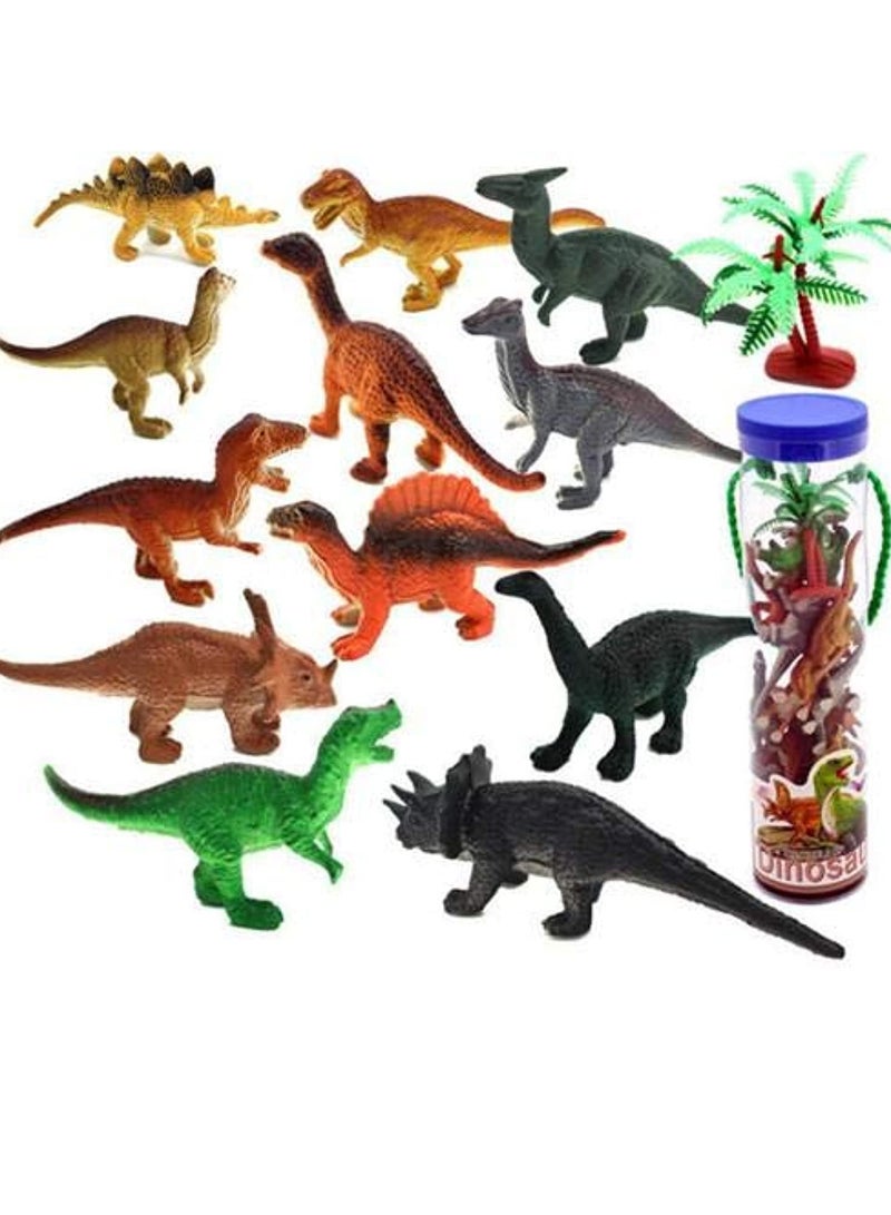13 Piece Mini Dinosaur Toy Set - Image 1