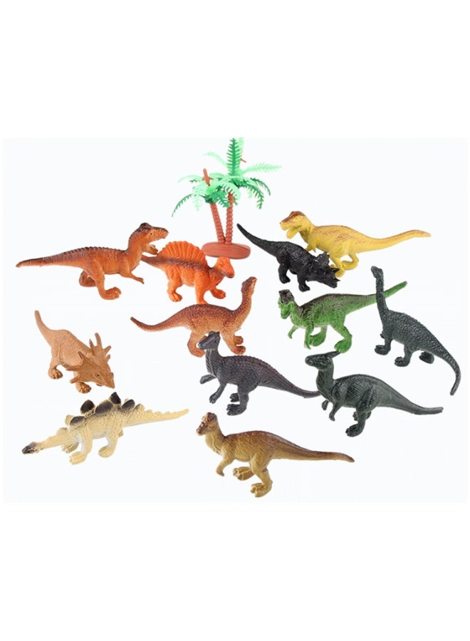 Kids Realistic Dinosaur Figures Plastic Toy Set, 12Pcs Bucket Pack Dinosaur Models Statue Toys for Boys Girls - Image 3