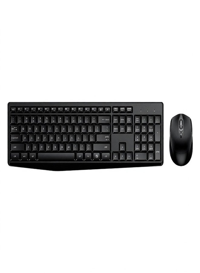 FUDE EK785 2.4G Wireless Keyboard Combo Portable Keyboard and Set Plug&Play Wide Compatibility for Office Game Black - Image 1
