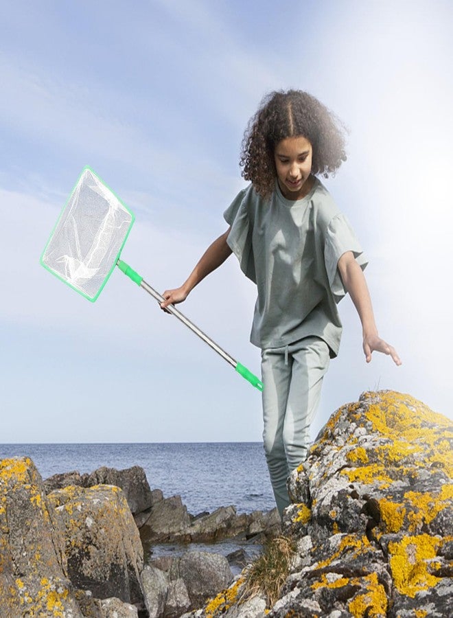 FOYTOKI Kids Butterfly Catching Net Outdoor Telescopic Insect Net Lightweight 26.37In Mesh for Nature Exploration Fishing Pool Skimming - Image 5