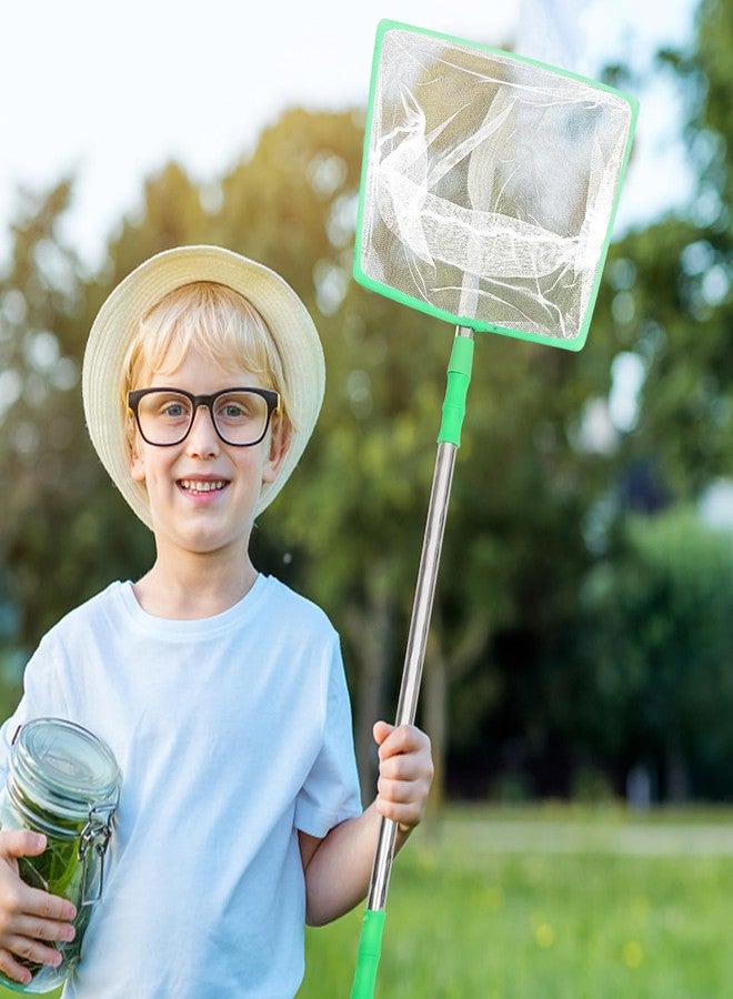 FOYTOKI Kids Butterfly Catching Net Outdoor Telescopic Insect Net Lightweight 26.37In Mesh for Nature Exploration Fishing Pool Skimming - Image 3
