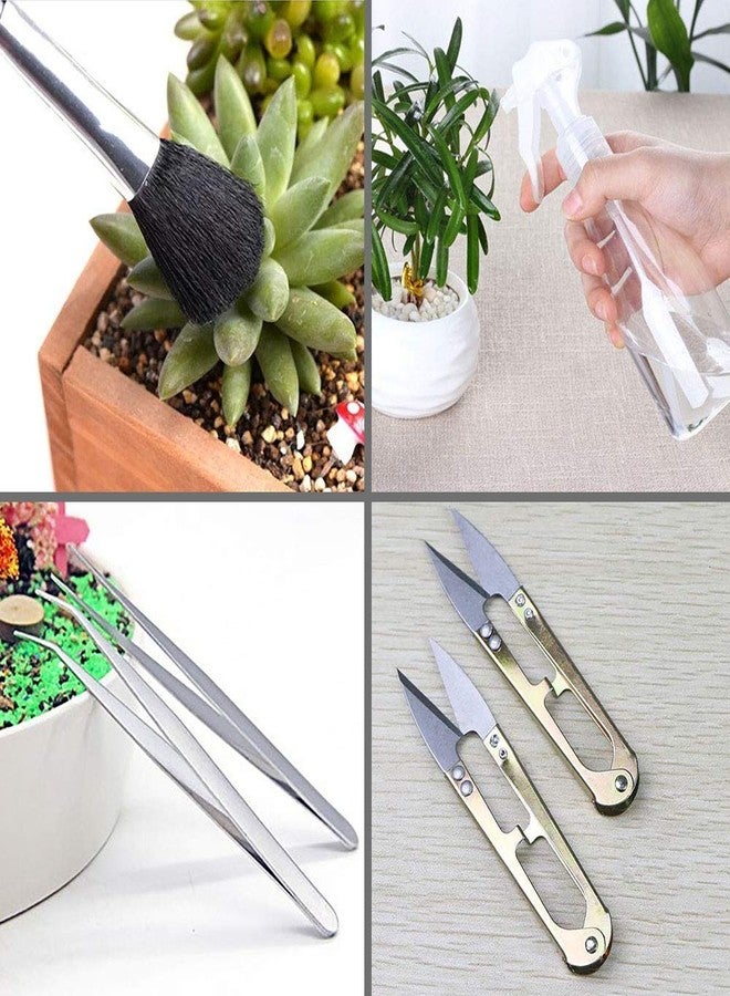 SONGZIMING 15 Pieces Succulent Plants Tools, Mini Garden Hand Tools Set Transplanting Tools Miniature Planting Gardening Tool Set for Indoor Miniature Fairy Garden Plant Care - Image 5