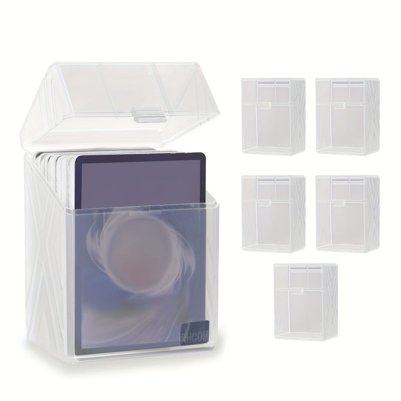 Black 6 Card Boxes for Trading Cards Fits 90 MTG Sports Cards - Image 3