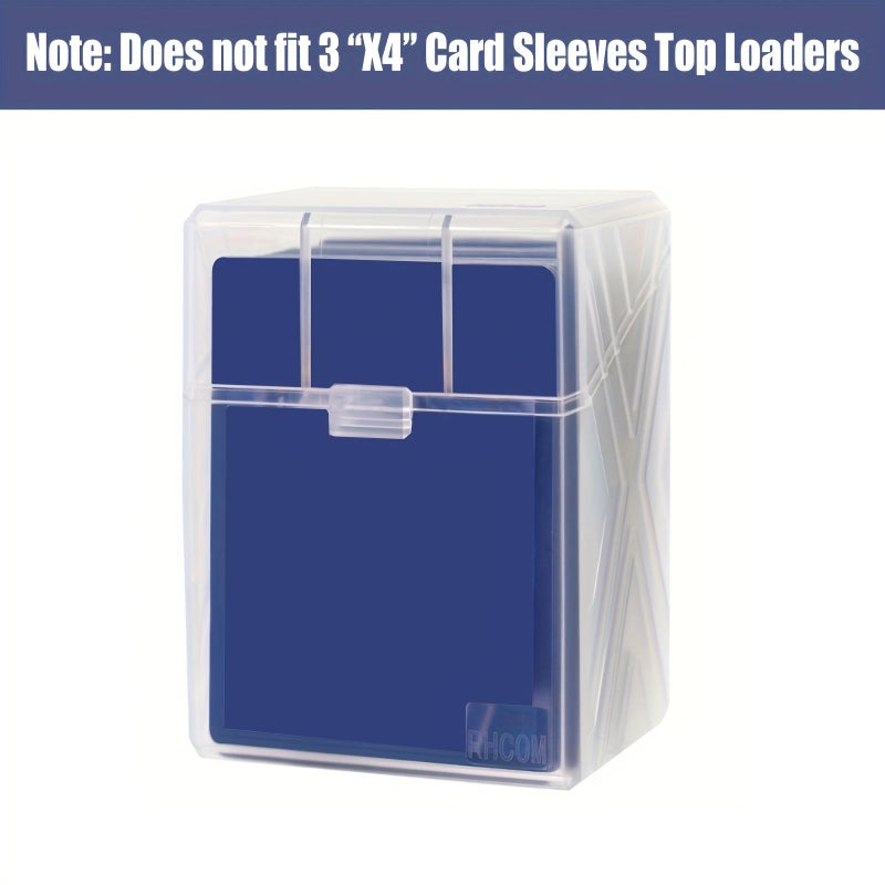 Black 6 Card Boxes for Trading Cards Fits 90 MTG Sports Cards - Image 1