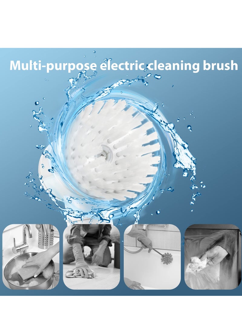 SYOSI Electric Spin Scrubber,  Waterproof Cordless Cleaning Brush with 5 Replaceable Brush Heads, Handheld Dishwashing Brush for Bathtub Grout Tile Floor Grill Dish, Cleaning Tool for Bathrooms, Kitchens - Image 4