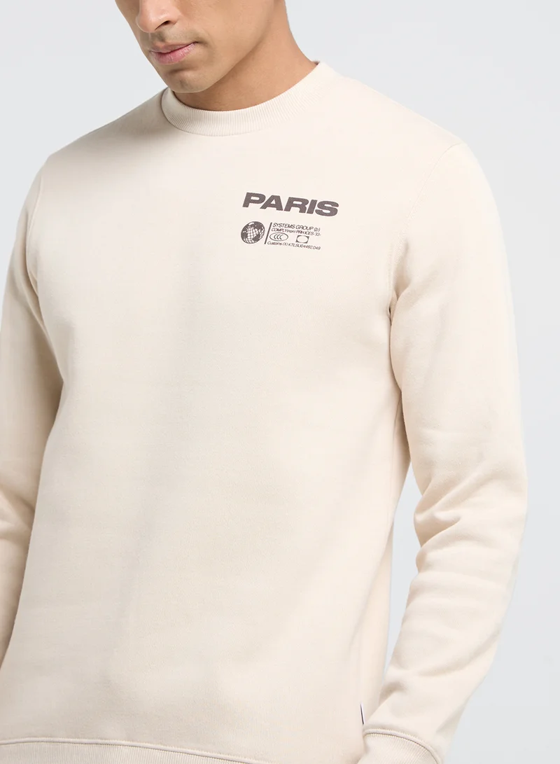 Only & Sons Spatrick Regualer Fit Crew Ncek Sweatshirt