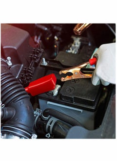SYOSI Battery Terminal Covers Battery Terminal Insulating Protector Sleeves Positive and Negative Cable Covers in Red and Black for Boat Cars (2 Pieces)  - Image 3