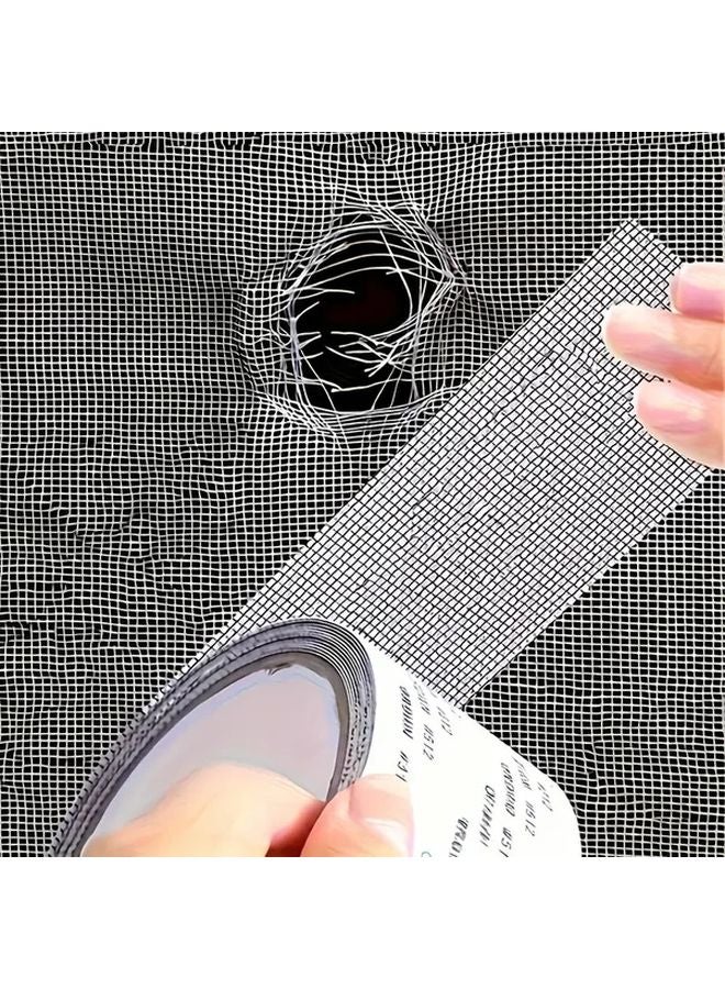 Grey Fiberglass Mesh Repair Tape Waterproof Self Adhesive For Screen And Curtain - Image 2