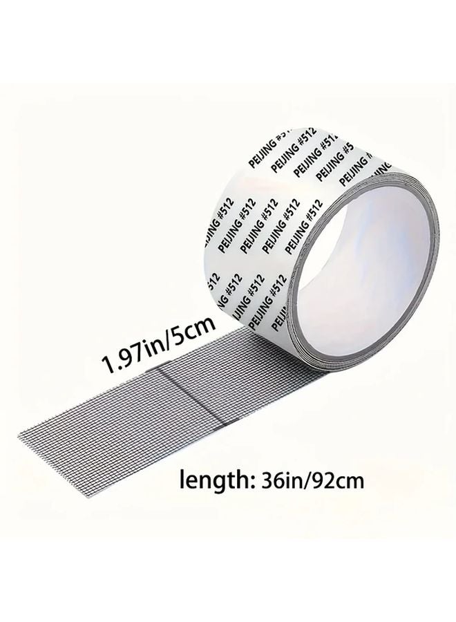 Grey Fiberglass Mesh Repair Tape Waterproof Self Adhesive For Screen And Curtain - Image 4