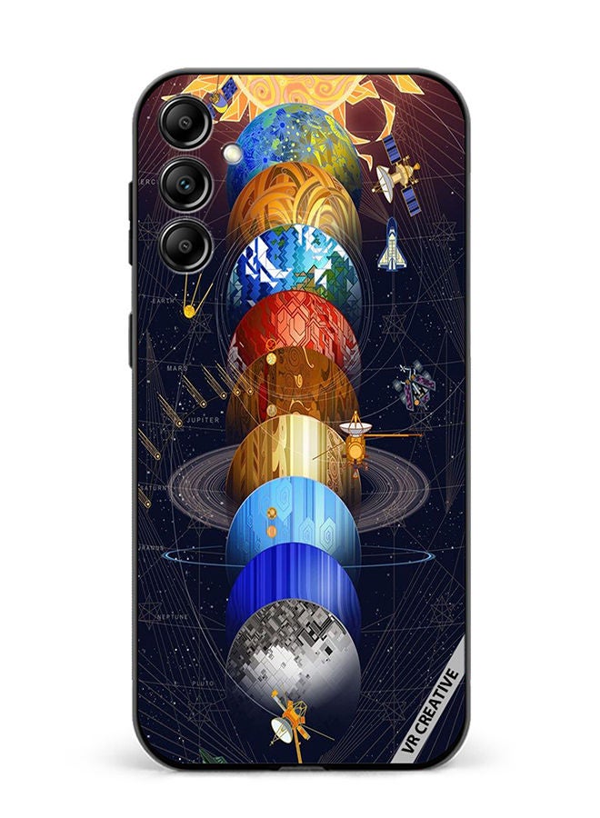 VR CREATIVE Protective Case Cover For Samsung Galaxy A14 5G/A14 Earth Design Multicolour - Image 1