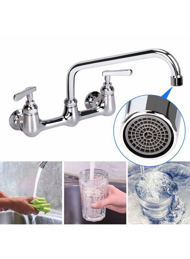 KWODE 14” Swivel Spout Replacement Kit for Commercial Kitchen Sink Faucet with Swing Nozzle Stainless Steel Add-on Spout Chrome Polished Finish(Connector Size is M25*1.25MM) - Image 4