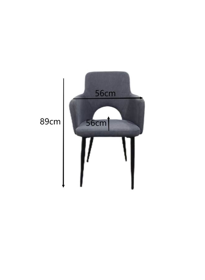 Miro Dark Grey Dining Table Chair - Image 3