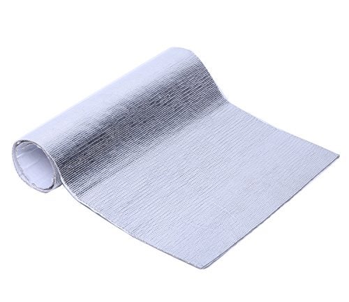 WISAUTO Aluminized Heat Shield Thermal Barrier Adhesive Backed Heat Blanket (12'' X 24'') - Image 2
