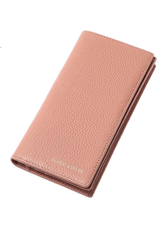 Viney Top-Grain Leather Wallet For Women, Long Style, Large Capacity, Mom'S Clutch, Simple Luxury, Student Coin Purse, Leather Wallet, Money Clip - Image 2