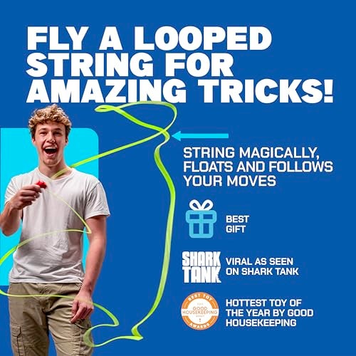 ZipString Original - As Seen on Shark Tank - Classic Rope Launcher Toy, Perfect for Kids & Adults - Fly a String Loop in The Air for Endless Tricks & Fun, Wonderment Awaits,Luscious Lime - Image 2