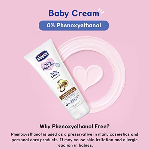 Chicco Baby Moments Baby Cream for Babies with Argan Oil & Avocado Butter, 200g| Natural Ingredients for Hydrated Skin | Dermatologically Tested | Phenoxyethanol, Parabens & Lauryl sulphates free - Image 2