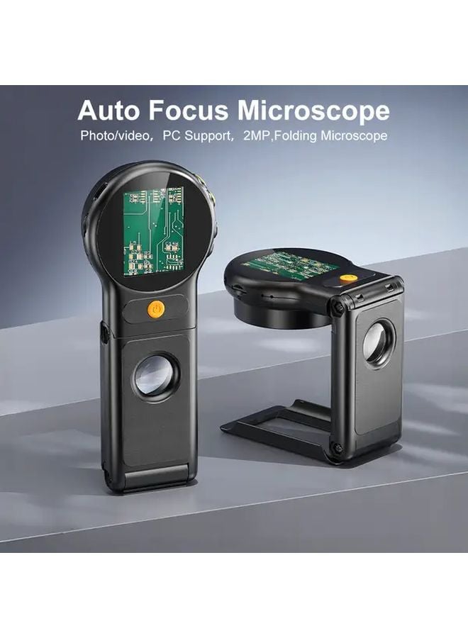 Black Handheld Digital Microscope 500x Magnification Auto Focus 2 Inch IPS Screen - Image 3
