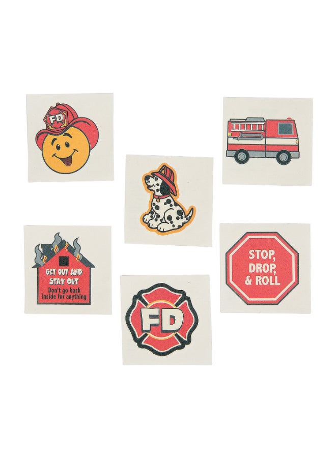 Fun Express FIRE SAFETY TEMPORARY TATTOOS Apparel Accessories 72 Pieces - Image 3